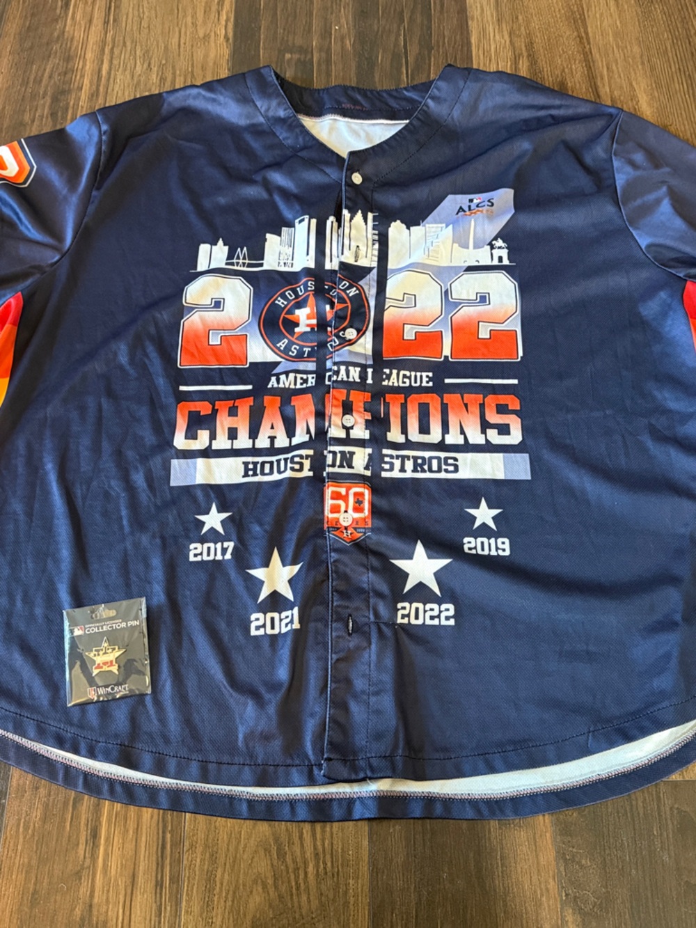 Houston Astros 2022 Champions Navy Baseball Jersey